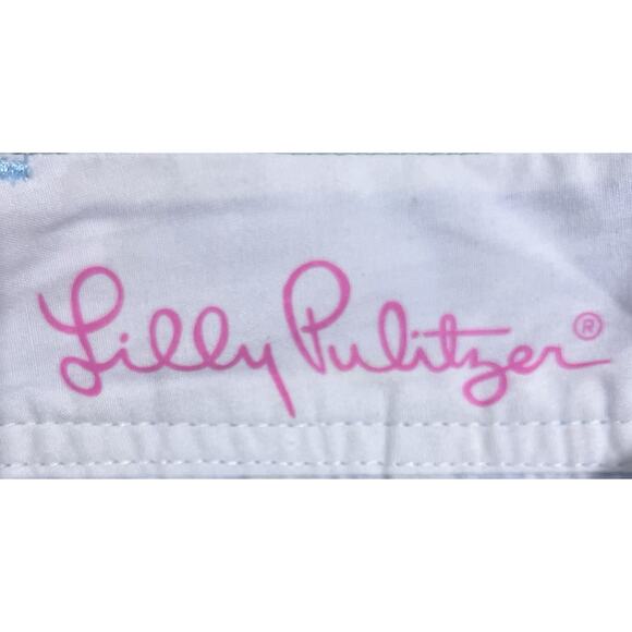 Lilly Pulitzer The Callahan Shorts Womens 00 Cotton Blue Violet Floral Pockets - Picture 6 of 8